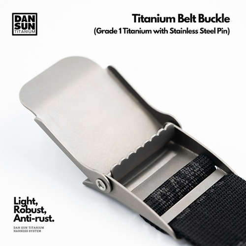 Dan Sun Titanium Belt Buckle Black